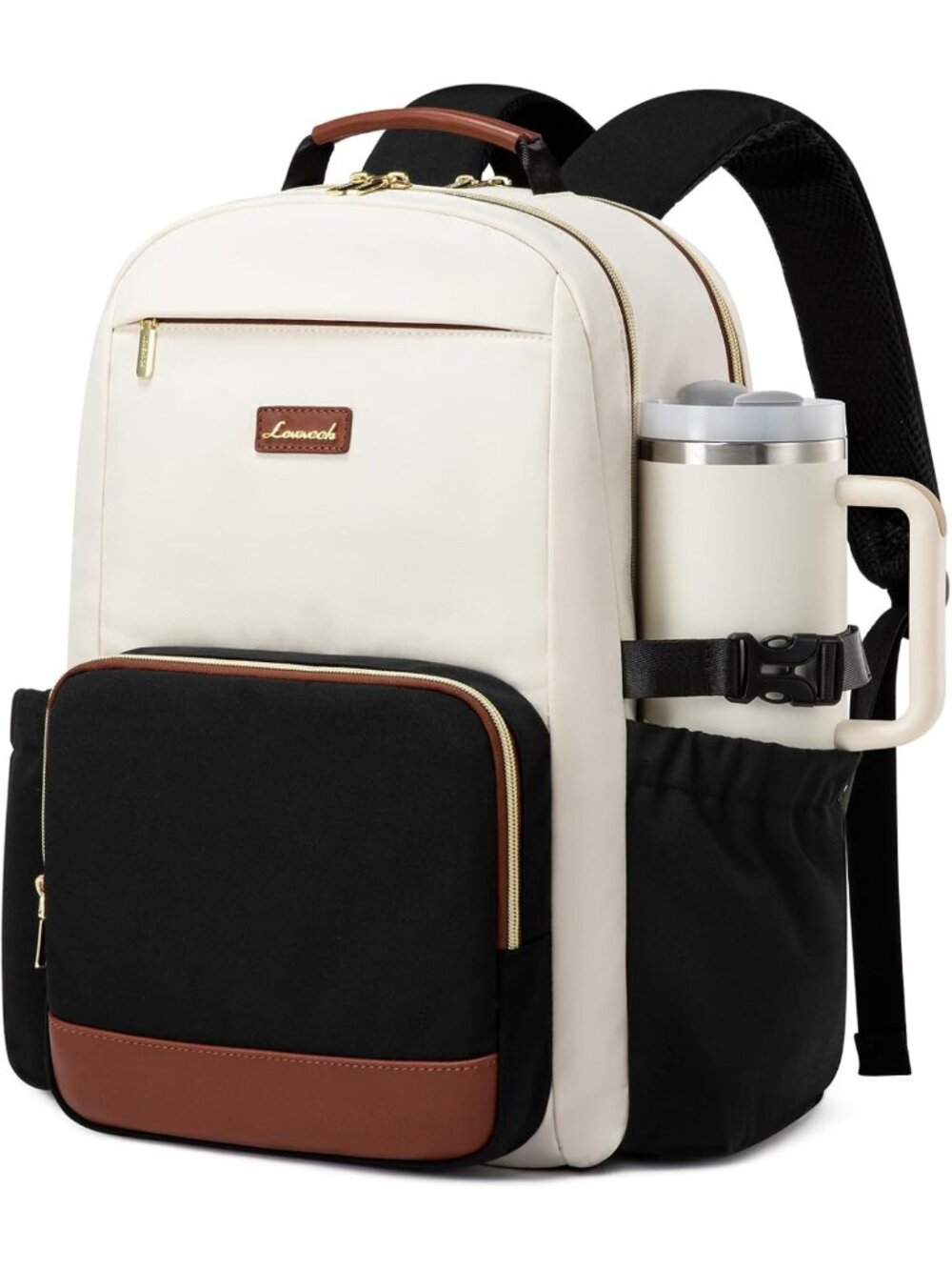 Stylish Waterproof Laptop Backpack for Women, Large Capacity, Travel Purse, 15.6